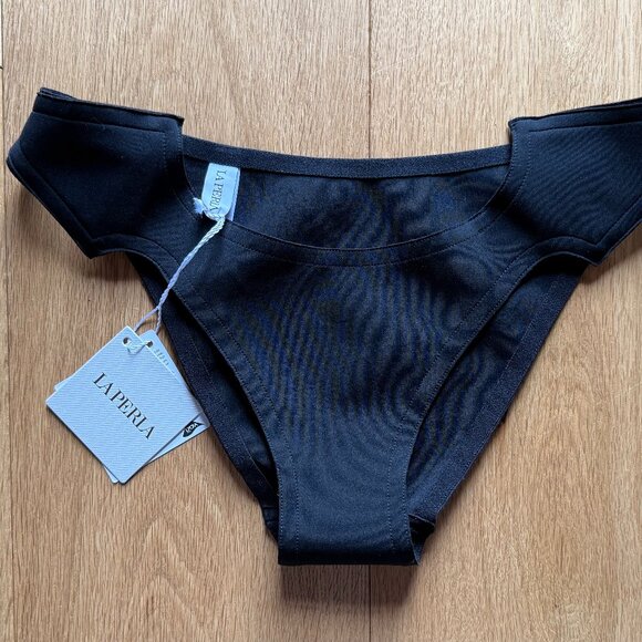 Sleek nautical-themed La Perla bikini bottom, NWT, S - Picture 1 of 13